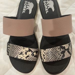 Sorel slide on sandals